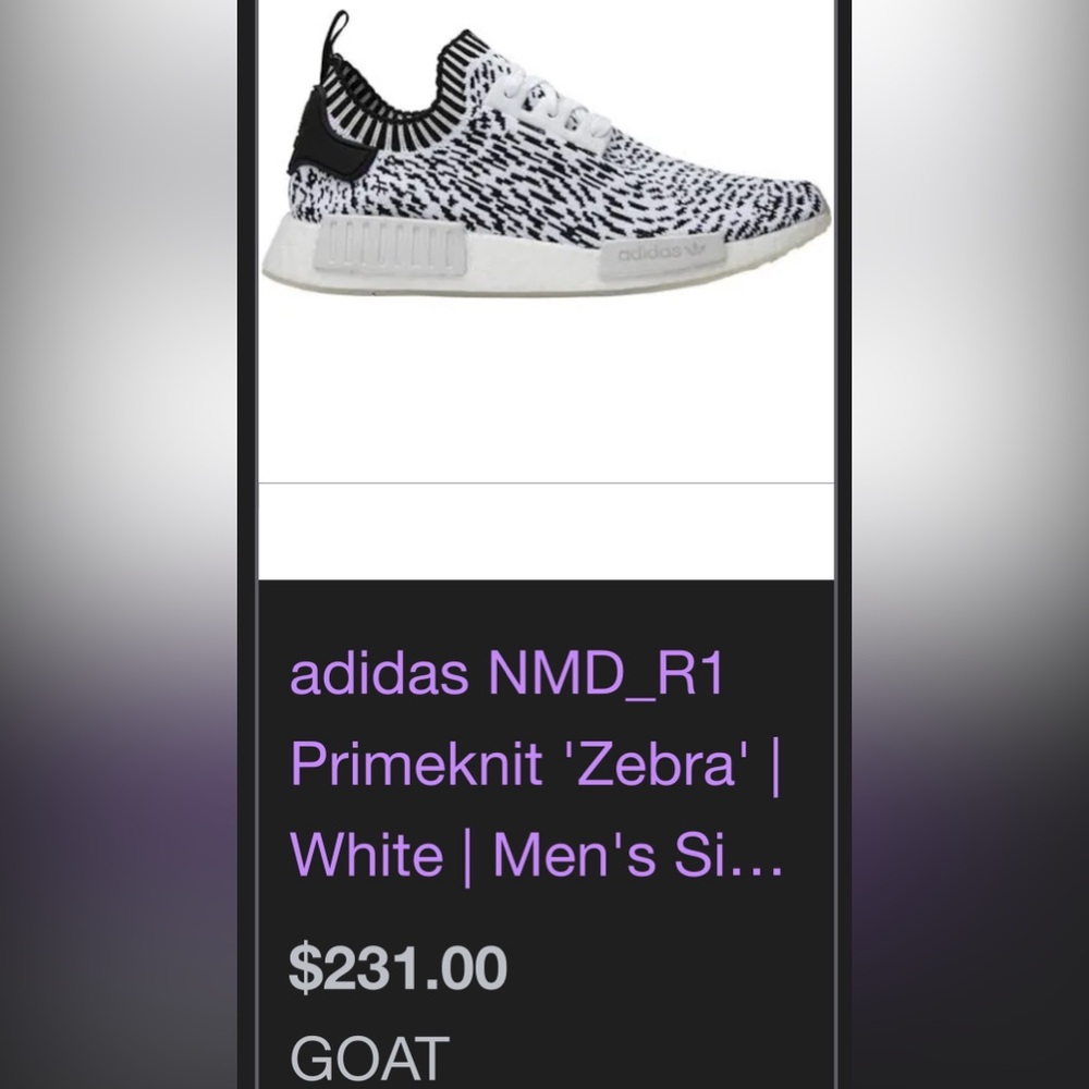 adidas NMD R1 Black and White Athletic Shoes - Picture 5 of 5
